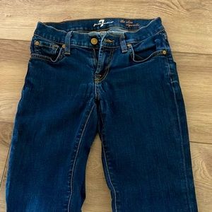 7 for all mankind size 25 skinny jeans.